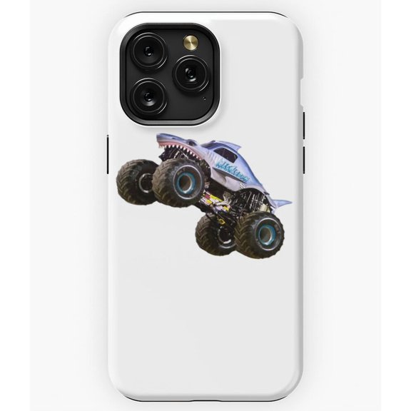 Monster Truck Megalodon Shark Monster Jam Graphic A1955 Phone Case for iPhone 11 to 17 Pro Max