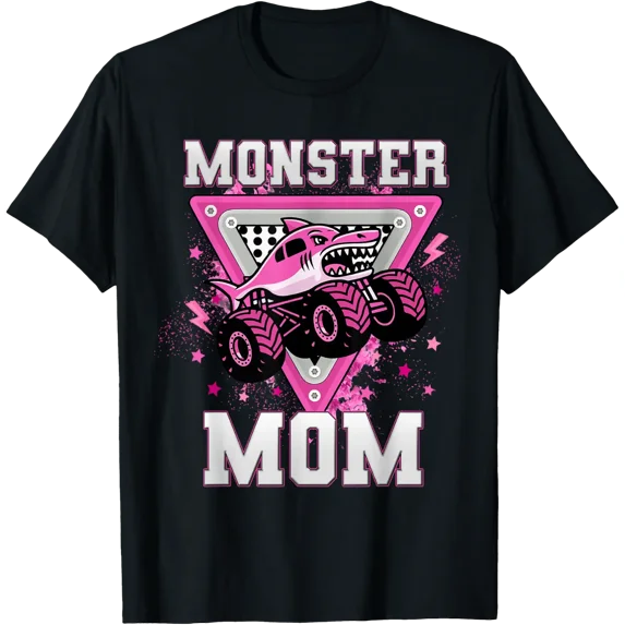 Monster Truck Mom Mama Family T Shirt Size S-5XL