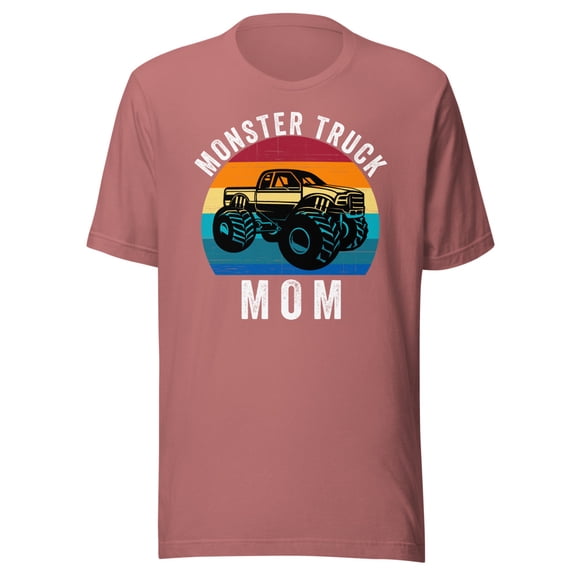 Monster Truck Mom Shirt, Unisex, Cool Mother's Day Shirt, Moms Love Monster Trucks Too Shirt, Monster Truck Lover Shirt, Monster Truck Fan (Mauve, 3XL)