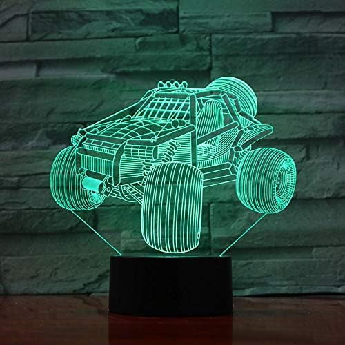 Monster Truck Night Light for Boys Toys, Monster Truck Birthday Party Supplies, Monster Truck Party Favors, Monster Car Decor Gifts, 3D Optical Illusion Lamp Decorations for Home