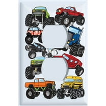 Monster Truck Outlet Switch Plates Cover / Outlet Cover Monster Truck Wall Decor