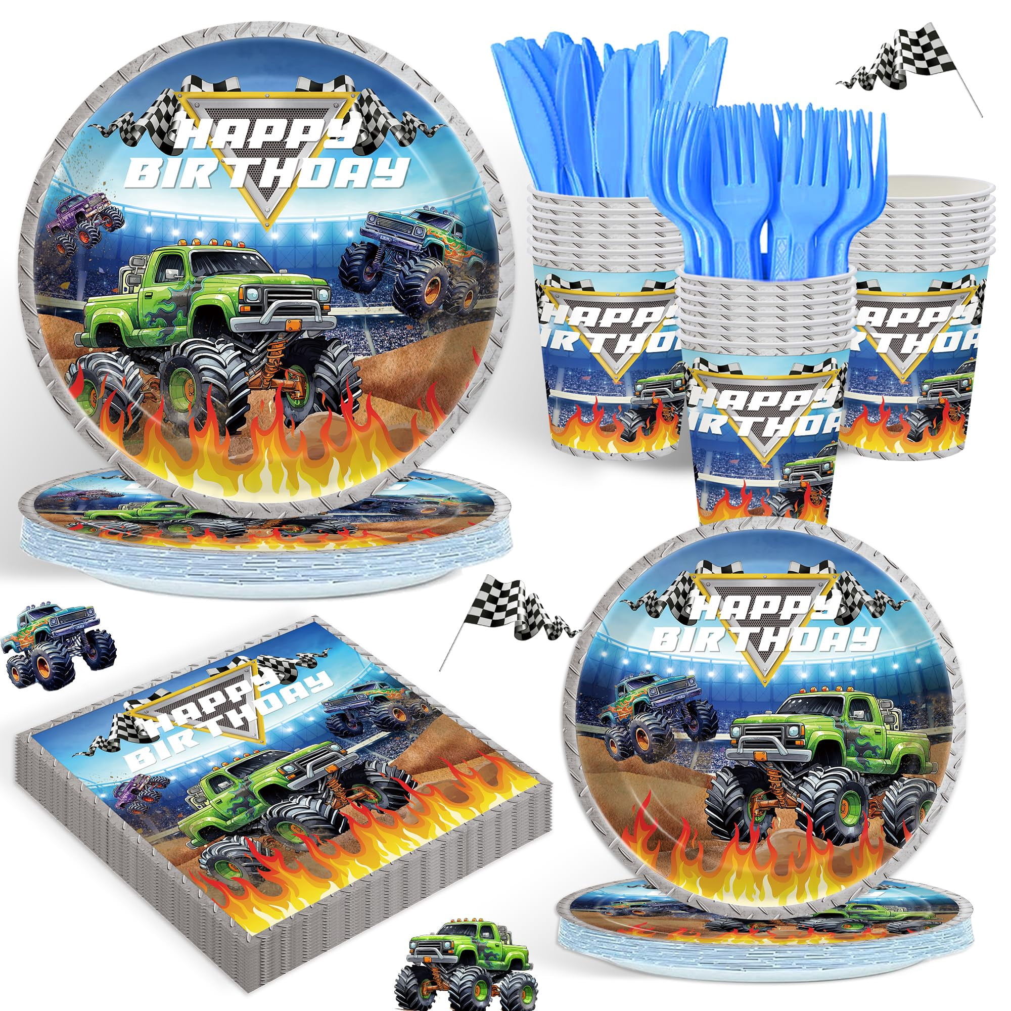 Monster Truck Party AJH3 Supplies for Boys Birthday Party Monster — free download