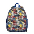 thumbnail image 1 of Monster Truck Pattern Backpack Backpack for School,Schoolbag with Adjustable Shoulder Straps & Padded Back,13.8"x11.4"x6", 1 of 6