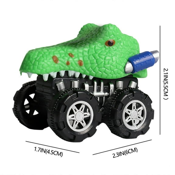 Monster Truck Pull Back Cars, Large Animal Toy Pullback Vehicles Party Favors Play Set for Kids, Boys, Toddlers Christmas Gifts