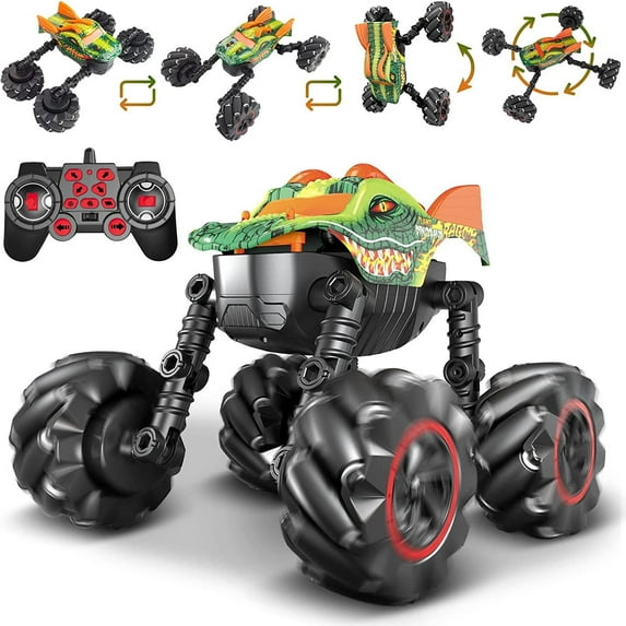 Monster Truck Remote Control Car Dinosaur Toys, 1:14 Scale RC Drift Car Dinosaur Toys, 2.4 GHz 360 Spins Stunt RC Stunt Car for Boys Girls