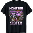 thumbnail image 1 of Monster Truck Sister Monster Truck Are My Jam Truck T-Shirt Unisex S-5XL Hot Trending Shirt, Vintage Birthday Gift, 1 of 3