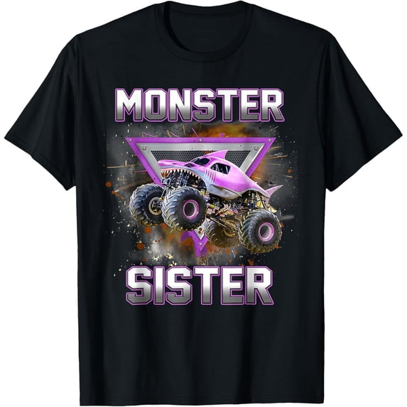 Monster Truck Sister Monster Truck Are My Jam Truck T-Shirt