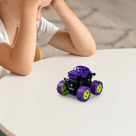 Monster Truck Toys - Friction Powered Toy Cars Push and Go Vehicles 4-Wheel Drive Friction with Giant Wheels Christmas Birthday Party Gift for Boys Girls Aged 3 and Above