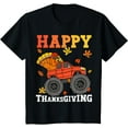 thumbnail image 1 of Monster Truck Turkey Happy Thanksgiving Kids Toddler Boys T-Shirt, 1 of 4