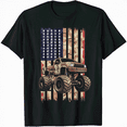 thumbnail image 1 of Monster Truck USA Flag Patriotic Boys Men 4th of July T-Shirt, 1 of 5