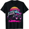 thumbnail image 1 of Monster Truck for Toddlers, Kids Monster Truck Retro Vintage T-Shirt, 1 of 5