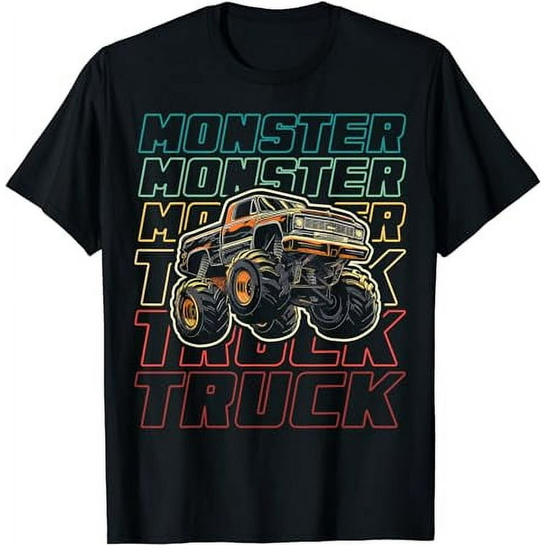 Monster Truck for Toddlers, Kids Monster Truck Vintage Retro T