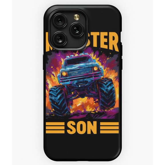 Monster Trucker Son Retro Race Trucker Lover Jam A7247 Phone Case for iPhone 11 to 17 Pro Max