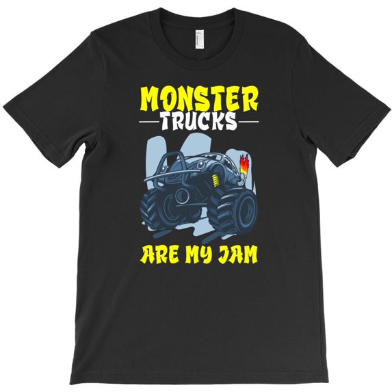Monster Trucks Are My Jam, Cool Graphic Tee, Automotive - Premium Fabric, H39961 Unisex T-Shirt, Up to 5XL Available