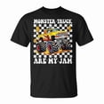 thumbnail image 1 of Monster Trucks Are My Jam Groovy Monster Truck Boys Toddlers TShirt, 1 of 6