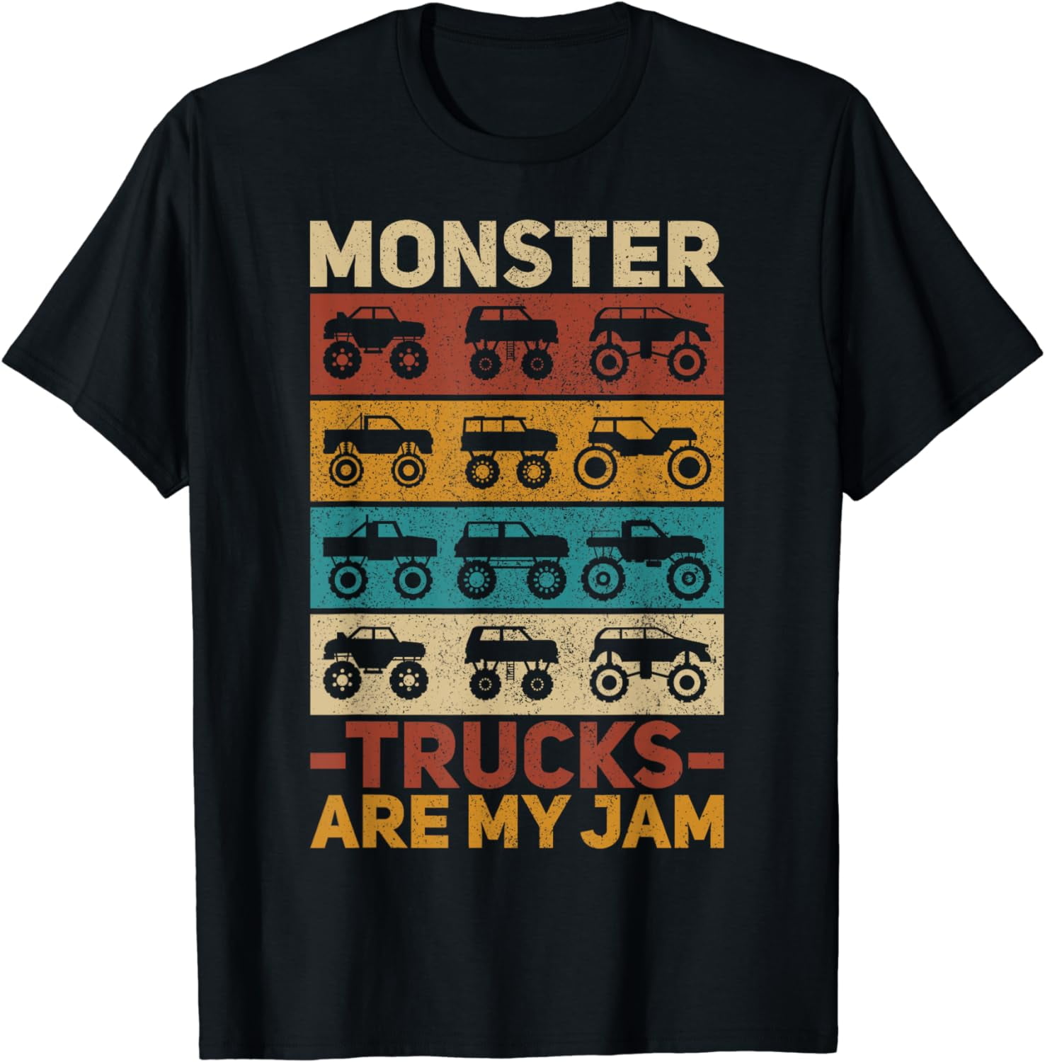 Vintage Monster Truck T-Shirt Mens Boys Kids Vintage Monster Truck T-Shirt Mens Boys Kids