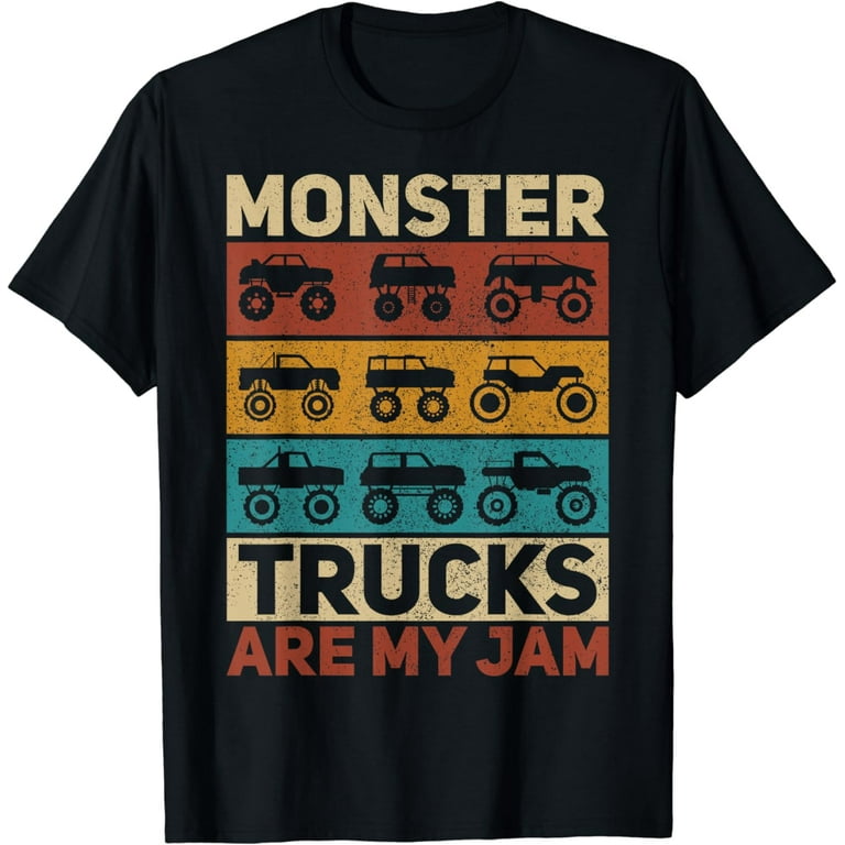 Vintage Monster Truck T-Shirt Mens Boys Kids Vintage Monster Truck T-Shirt Mens Boys Kids