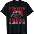 thumbnail image 1 of Monster Trucks Are My Jam Monster Trucks T-Shirt, 1 of 5