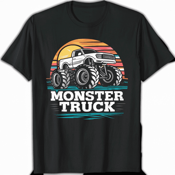 Monster Trucks Are My Jam Vintage Retro Monster Truck Gift T-Shirt