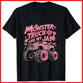 thumbnail image 1 of Monster Trucks Are My Pink Jam Cute Girl Power Racing Sport Unisex T-Shirt, up to size 5XL, 1 of 2