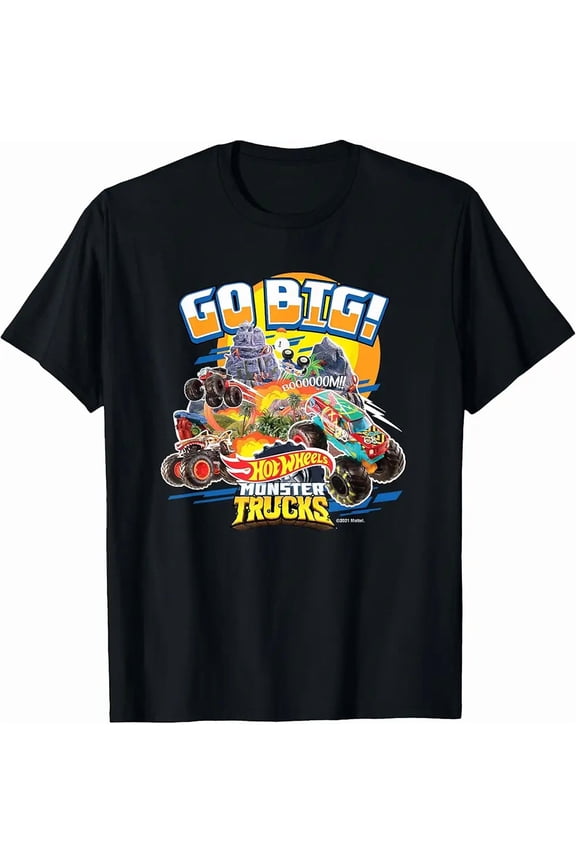 Monster Trucks Go Big Powerful Off Road Racing Machine High Octane Unisex T-Shirt, up to size 5XL