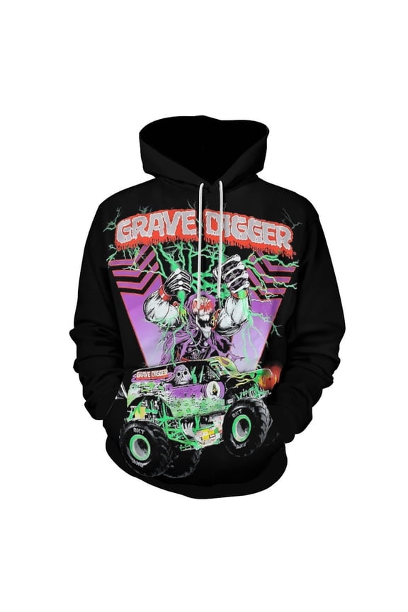 Monster Trucks-Ja-m Casual Hoodie Jacket Hooded Long Sleeves Sweatshirt Pullover Sweaters Women Men