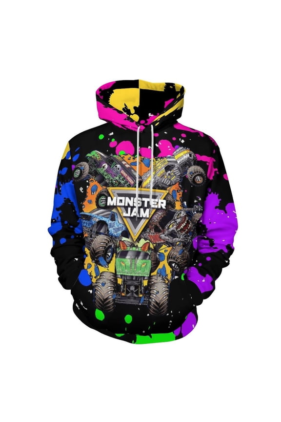 Monster Trucks-Ja-m Casual Hoodie Jacket Hooded Long Sleeves Sweatshirt Pullover Sweaters Women Men