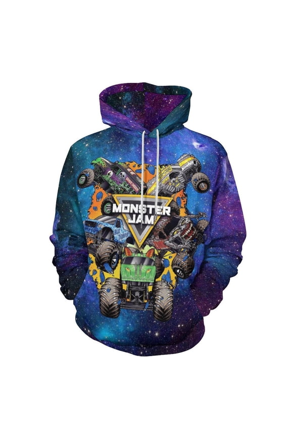Monster Trucks-Ja-m Casual Hoodie Jacket Hooded Long Sleeves Sweatshirt Pullover Sweaters Women Men