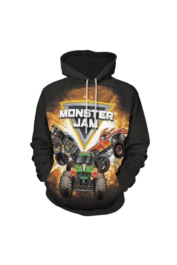 Monster Trucks-Ja-m Casual Hoodie Jacket Hooded Long Sleeves Sweatshirt Pullover Sweaters Women Men