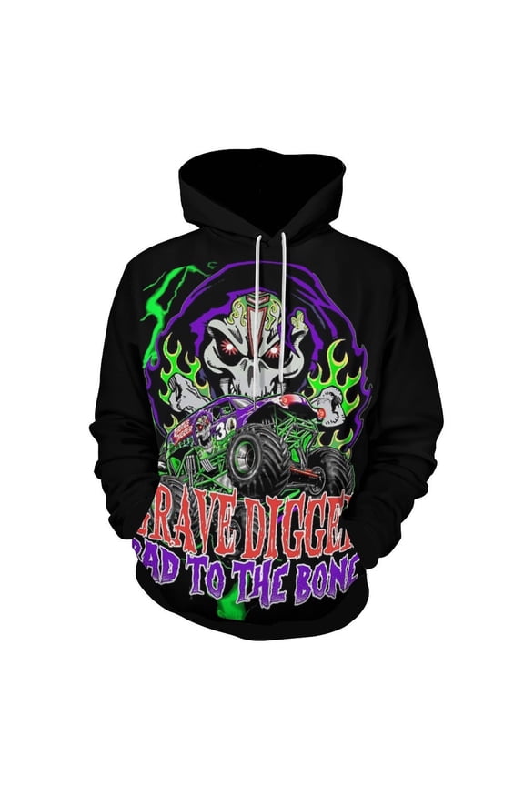 Monster Trucks-Ja-m Casual Hoodie Jacket Hooded Long Sleeves Sweatshirt Pullover Sweaters Women Men