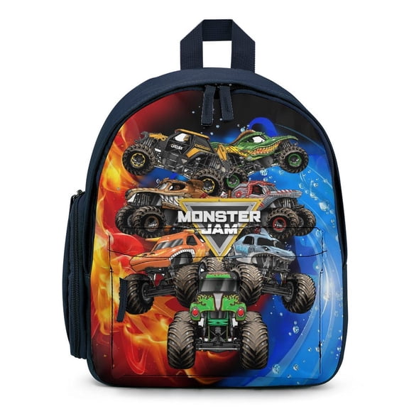 Monster Trucks-Ja-m Lightweight Backpack Shoulder Bags Small Bookbag Daypack Travel Camping