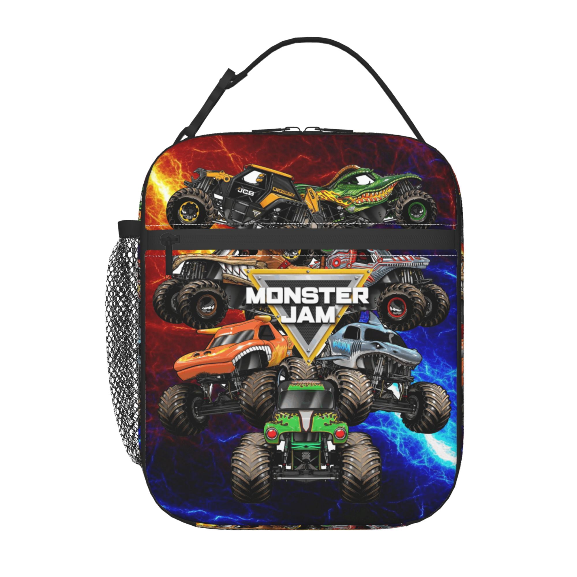 Monster Trucks-Ja-m Portable Lunch Bags Tote Shoulder Bag Insulated ...