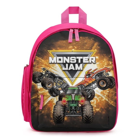 Monster Trucks-Jam Lightweight Backpack Shoulder Bags Small Bookbag Daypack Travel Camping