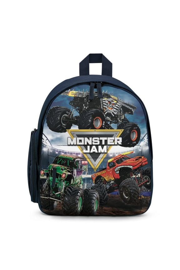 Monster Trucks-Jam Lightweight Backpack Shoulder Bags Small Bookbag Daypack Travel Camping