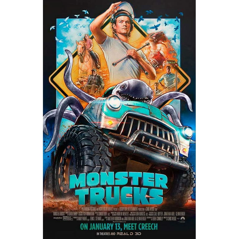 Pop Culture Graphics MOVEB89355 Monster Trucks Movie Poster, 27 x 40 