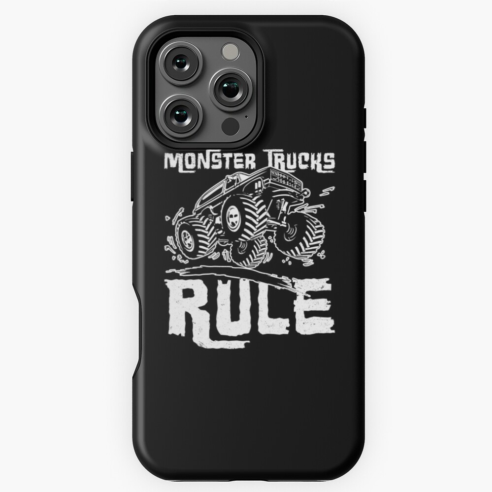 Monster Trucks Rule Jumping Big Wheels Phone Case For IPhone 16 15 14 Monster Trucks Rule Jumping Big Wheels Phone Case For IPhone 16 15 14