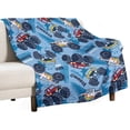 thumbnail image 1 of Monster Trucks Throw Blanket Vehicle Cars Cozy Blankets for Kids Baby Soft Sofa Blanket Couch Bed Fuzzy Thermal Fleece Travel Blankets 50 X 60 in Home Holiday Decor, 1 of 6