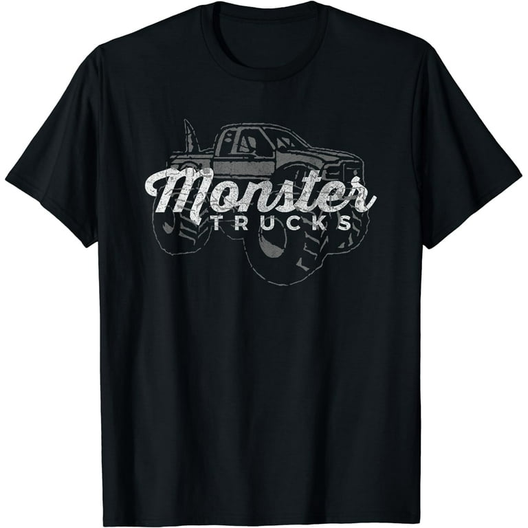 Monster Trucks Vintage Retro Big Truck Lover T-Shirt Monster Trucks Vintage Retro Big Truck Lover T-Shirt