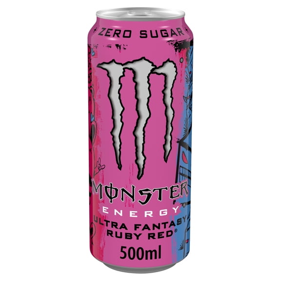 Monster Ultra Fantasy Ruby Red 500ml, Imported from Britain