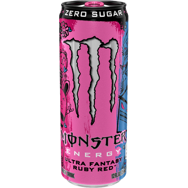 Monster Ultra Fantasy Ruby Red, Sugar Free Energy Drink, 12 fl oz