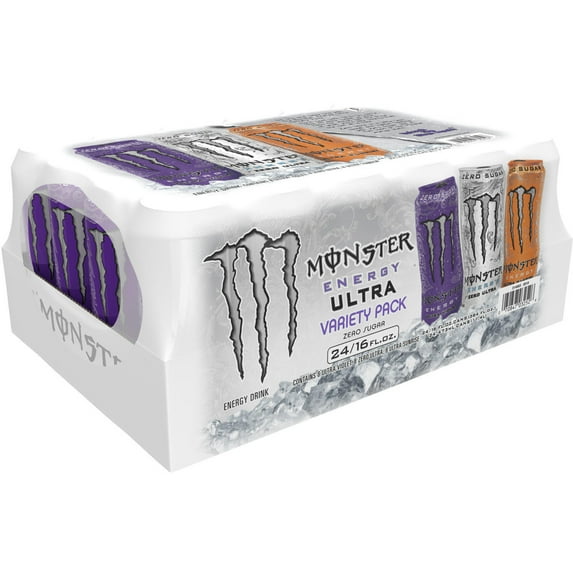 Monster Ultra POW Variety Pack, 16 Ounce (24 Pack)