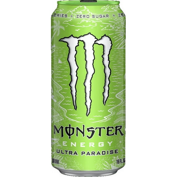 Monster Ultra Paradise, Sugar Free Energy Drink, 16 fl oz Aluminum Single Can