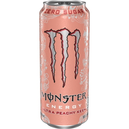 Monster Energy Ultra Peachy Keen Sugar Free Energy Drink 16oz Can