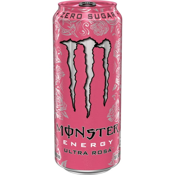 Monster Energy Ultra, Rosa, Sugar Free Energy Drink, 16 Fl Oz