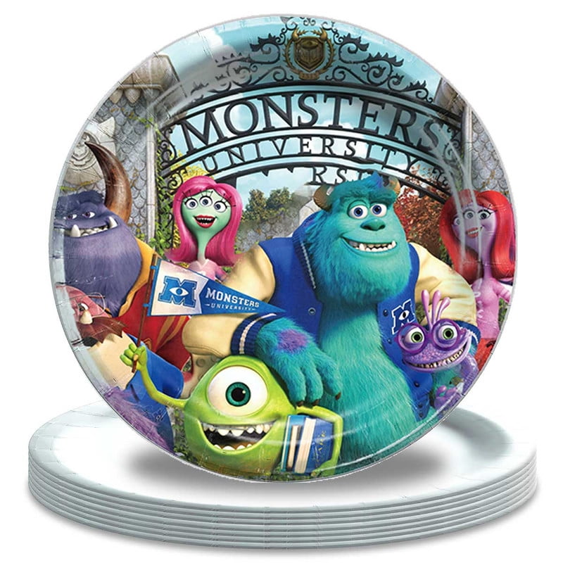 Monster University Paper Plates Birthday Decorations Party Supplies ...