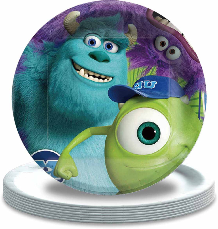 Monster University Plates Party Supplies Birthday Decorations Tableware ...