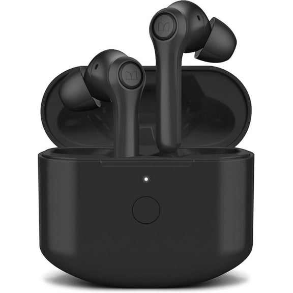 Monster Verse True Wireless Earbuds with Charging Case, Bluetooth 5.0, In-Ear Stereo Headphones, Built-in Mic, USB-C Quick Charge