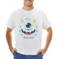 thumbnail image 1 of Monster Vintage T-shirt Mens Cotton Classic Crewneck Short Sleeve Tees Unisex White S, 1 of 2