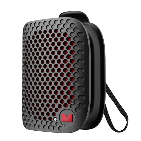 Monster Wearable Clip-On Portable Bluetooth Speaker, Rechargeable Wireless Speaker, Black