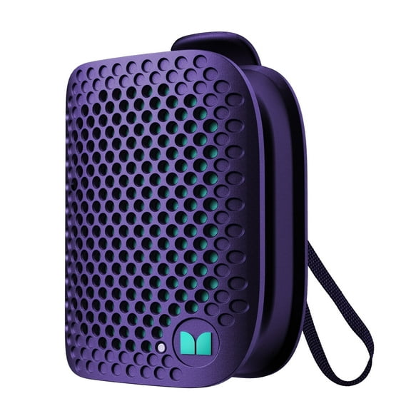 Monster Wearable Clip-On Portable Bluetooth Speaker, Rechargeable Wireless Speaker, Purple